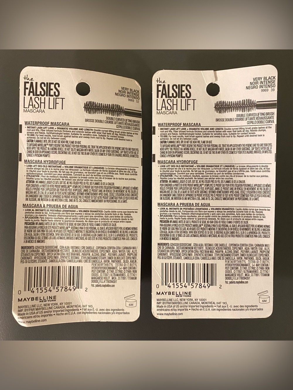 Maybelline The Falsies Lash Lift Waterproof Mascara — Very Black (Set of 2) - Picture 2 of 2
